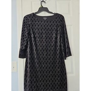 K Studio  Womans Dress Faux Velvet with Rinestones‎ Size 16